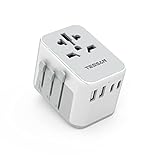 TESSAN Reiseadapter Weltweit, Reisestecker Adapter Weltweit mit 2 USB und 2 USB C, Universal Travel...