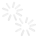 DIYEAH 20 Stück Rutschfeste Kleiderbügel Hakenkappen aus PVC Transparent 15mm Drahtschutz für...