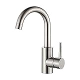 GRIFEMA Waschtischarmatur Messing 360° Drehbar - Einhebelmischer mit Kalt-/Warmwasseranschluss und...