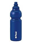 Fizzii Kinder- und Freizeittrinkflasche 600 ml, Motiv Uni, Farbe blau (auslaufsicher bei...