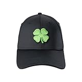 Black Clover Premium Clover 51 Flex Fitted Cap Golfmütze, Schwarz/Limette, S/M, Premium Clover 51...