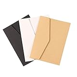 SEWACC 24 Stück Teiliges Kraftpapier Briefumschläge Vintage Stil Postkarten Umschläge Beige für...