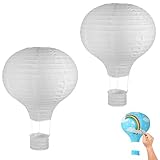 Niuhong 2 Pcs Runde Laterne Lampions Heißluftballon Hängen Kinderzimmer Dekoration Ballon...