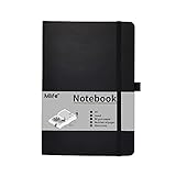 Mlife A5 Journal Notizbuch, 192 Seiten, Hardcover mit elastischem Verschlussband und Falttasche...