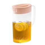 Dakdad Saftkanne Mit Deckel, Wasserkanne, 1.5L Getränkekanne, Zitronenkrug, Wasserkaraffe...