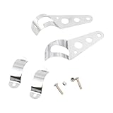 SHOOYIO Motorrad-Scheinwerfer-Halterung, einfache Installation, Aluminium, Scheinwerfer, Lampe,...