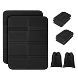 Klways 2 Set Faltbares Sitzkissen Outdoor, Isolierte Thermo Sitzunterlage, Ausrüstung für Reisen...