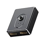 WOURRD HDTV Switcher 4K @ 30Hz Splitter Bidirektionaler HDTV Switcher 2 In 1 Out Manuell HDTV Für...
