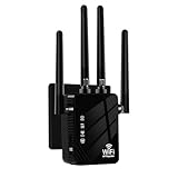 Aenxwa WLAN-Extender-Signalverstärker für bis zu 6.000 m² und 60 Geräte, WLAN Verstärker mit...