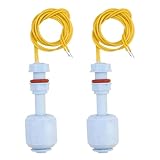 2 Stück Flüssigkeit Schwimmerschalter Flüssigkeitssensor Wasserstand Sensor PP...