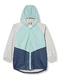 Playshoes Unisex Kinder Fleece-futter Regenmantel Regenjacke Regenbekleidung, Grün/grau, 92 EU
