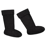 CityComfort Stiefelsocken Damen und Teenager, Fleece Thermo Socken für Gummistiefel Warme Socken...