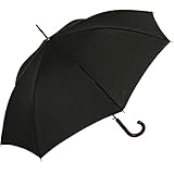 RS-Regenschirm Holzgriff groß stabil für Damen und Herren mit Automatik- schwarz
