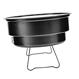 BESTonZON Tragbarer Rundgrill Camping Holzkohlegrill Outdoor Bbq Grill für Picknick und Langlebig...