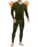 MEETWEE Thermounterwäsche Herren Atmungsaktiv Männer Thermo Funktionswäsche Winter...