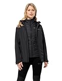 Jack Wolfskin Damen Glaabach 3-in-1 W Jacket, Schwarz, M EU