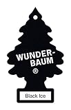 WUNDER-BAUM Auto-Lufterfrischer I Anhänger für langanhaltenden Duft im Auto oder zu Hause I Black...