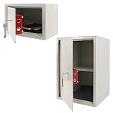 YUENFONG 35x31x50cm Safe Tresor Möbeltresor mit Doppelbartschloss, Wandsafe Schlüsseltresor inkl....