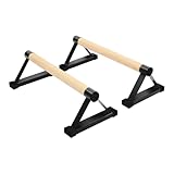 Parallettes Liegestützgriffe Handstand Griffe 400kg Holz und Metall - Rutschfeste Handstand...
