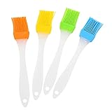 Budstfee 2pcs Silikongebäckbürste Hitzebeständige Bastierbürsten Ausbreiten Ölbuttersauce...
