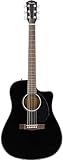 Fender CD-60SCE Dreadnought Elektroakustikgitarre, Schwarz