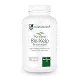 FürstenMED® 250 Bio Kelp Kapseln mit 315µg Jod pro Kapsel - Kelp Algen Bio Braunalgen Vegan &...