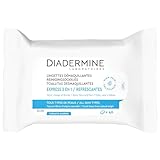 Diadermine Express 3-in-1 Abschminktücher mit 40 Tüchern.