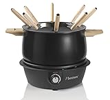 Bestron elektrisches Fondue Set für bis zu 8 Personen, mit 8x Fonduegabeln & stufenlosen...