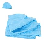 ibasenice Unisex Schwimmkappe PU Ohrenschutz Komfortabler Sitz Für Lange Haare Badehaube Schwimmcap...
