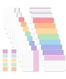 Mr. Pen- Sticky Index Tabs, 500 Pcs, 21 Sets, Colorful Sticky Tabs for Notebooks, Page Markers, Back...