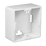 ProfiPatch Aufputzgehäuse Aufputzrahmen für Netzwerkdose LAN Dose Keystone weiß