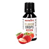 NUTRIFY Flavour Drops Erdbeere 5 x 30ml VORTEILSPACK Aromatropfen ohne Kalorien, Geschmackstropfen...
