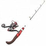 Angelset Winter-Eisangelrute Reel Combos Bootsruten-Angelset Gebogener Griff Winterforelle Tragbare...