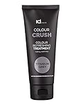 IdHAIR Colour Crush Titanium Grey - Haartönung Treatment Kur - Graue Tönung Creme - Haarfarbe for...