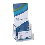 ogoPLUS DIN lang Prospekthalter mit Visitenkartenständer, Prospektständer, Flyer-Ständer,...