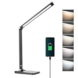 mafiti Schreibtischlampe LED Dimmbar Tischlampe 5 Farb und 3 Helligkeitsstufen, Augenfreundliche...