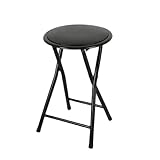 Urban Living Klapphocker Klapp-Hocker Küchenhocker Klappstuhl Sitzhocker (Schwarz)