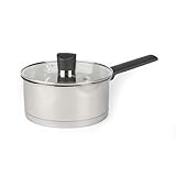 Russell Hobbs RH01163EU Excellence 18cm stieltopf mit deckel, 2L Kochtopf stieltopf mit Glasdeckel,...
