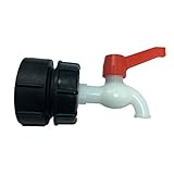 5,8 cm Tonnen-Fassventil, druckendes PVC-Ventil für 1000 l, 25 l, 30 l Fass