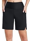 BALEAF Badeshorts Damen Lang Knielang Schnelltrocknend Badehose UV Schutz UPF 50+ Schwimmhose Hohe...