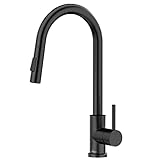 APPASO Niederdruck Armatur Küche Ausziehbar, Küchenarmatur mit Brause, Wasserhahn Küche...