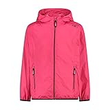 CMP Mädchen Kinder-regenjacke Mit Fester Kapuze KID G JACKET RAIN FIX HOOD, Erdbeere, 152 EU