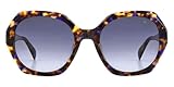 Rag&Bone Unisex Sonnenbrille Rnb1078/S X8q 55/21/140 Damen Sunglasses, X8Q/9O BRW Blue HVN, 55