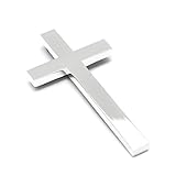 Brillibrum Design Kruzifix aus Metall versilbert Wandkreuz Silber Jesus Kreuz Dekoration...