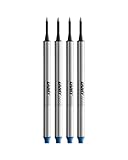 LAMY M66 Tintenroller-Minen 4er Set 821 aus Metall in der Farbe blau für LAMY Tintenroller ohne...