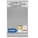 Exquisit START Geschirrspüler 45 cm, Unterbaufähig, 9 Maßgedecke, 9 Liter, Startzeitvorwahl,...