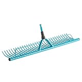 Gardena combisystem-Rasenrechen: Rechenbesen mit 60 cm Arbeitsbreite zum Zusammenfegen von...