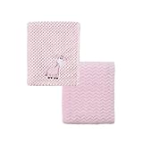 CREVENT 2 x 75 cm x 100 cm, niedliche, gemütliche, Flauschige, warme Babydecken für Säuglinge,...