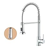 Baollansa Wasserhahn KüChe,Hochdruck KüChenarmatur Kitchen Faucet Mit Herunterziehen Brause,360°...