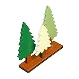 WEKADRIN Holz Weihnachtsbaum Deko aus Hochwertigem Holz Langlebig Handgefertigt Künstlicher...